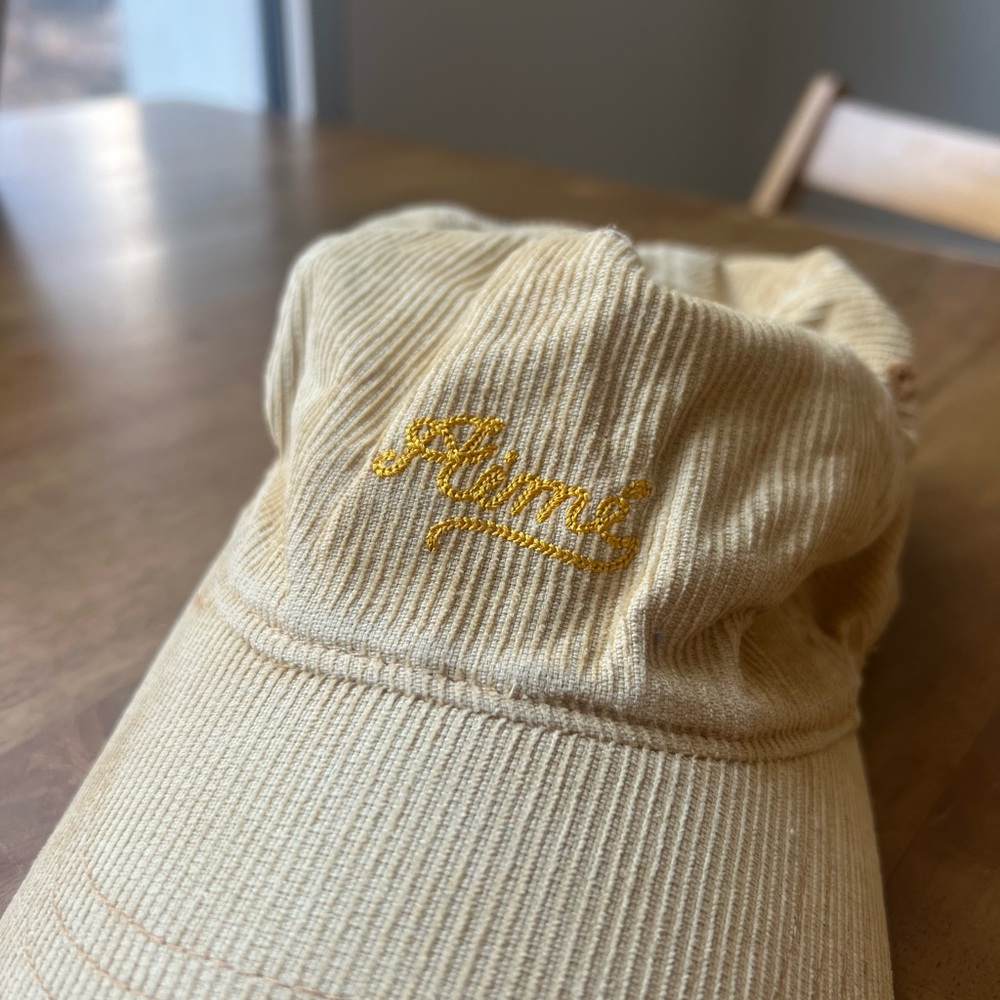 Aimé Leon Dore Corduroy Script Logo Hat (Beige)